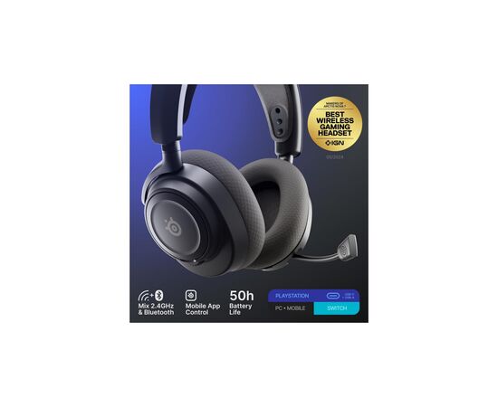 Наушники SteelSeries Arctis Nova 7P Gen 2 Wireless Black (61744), изображение 8