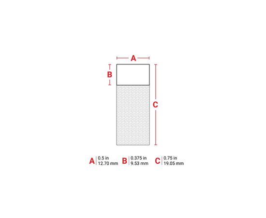 Лента для принтера этикеток Brady M21-11-427, вырубные, для проволоки Ø1,52-5,05мм/пробирок 0,5-0,7ml, 150шт, black on white (152083), изображение 2