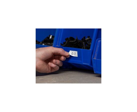 Стрічка для принтера етикеток Brady M21-500-581-WT, пересувна етикетка, 12.7мм х 6.4м, black on white, вініл (152246), зображення 2