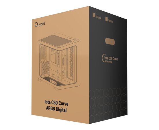 Корпус для ПК OCYPUS IOTA C50 BK CURVE ARGB DIGITAL (OTA-C50-BKD300CD-GL), изображение 11