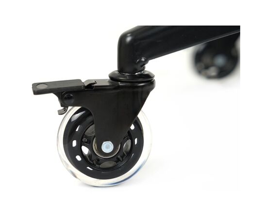 Ролик для кресла Аклас FI 11 бесшумный со стопором D-75, Прозрачный (00166280), изображение 4