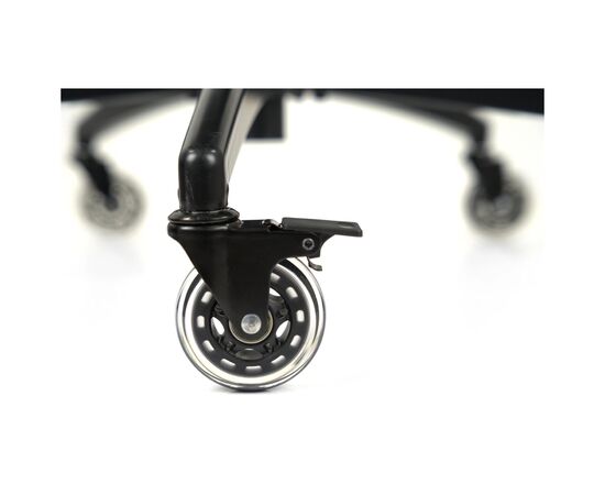 Ролик для кресла Аклас FI 11 бесшумный со стопором D-75, Прозрачный (00166280), изображение 7