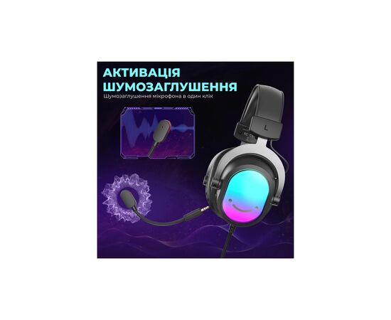 Наушники Fifine H16 7.1 RGB Black (H16), изображение 9