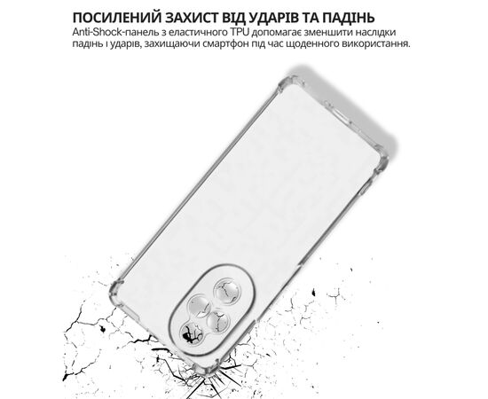 Чохол до мобільного телефона BeCover Anti-Shock Honor 200 Clear (714953), зображення 3