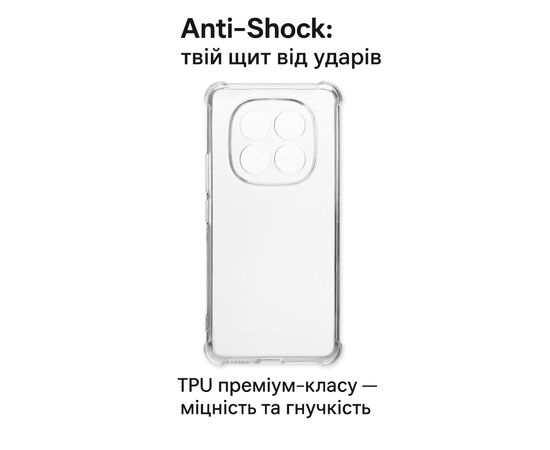 Чохол до мобільного телефона BeCover Anti-Shock Xiaomi Redmi Note 15 Pro 4G Clear (714911), зображення 5