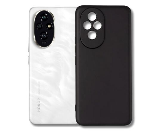 Чохол до мобільного телефона BeCover silicone Honor 200 Black (714942), зображення 2