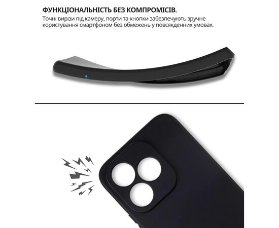 Чохол до мобільного телефона BeCover silicone Honor 400 Lite Black (714939), зображення 5