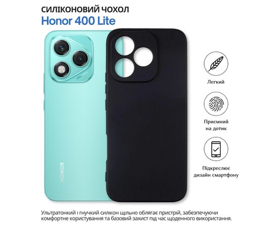 Чохол до мобільного телефона BeCover silicone Honor 400 Lite Black (714939), зображення 7