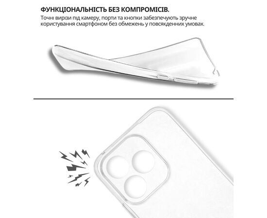 Чохол до мобільного телефона BeCover silicone Honor 400 Lite Transparent (714909), зображення 4