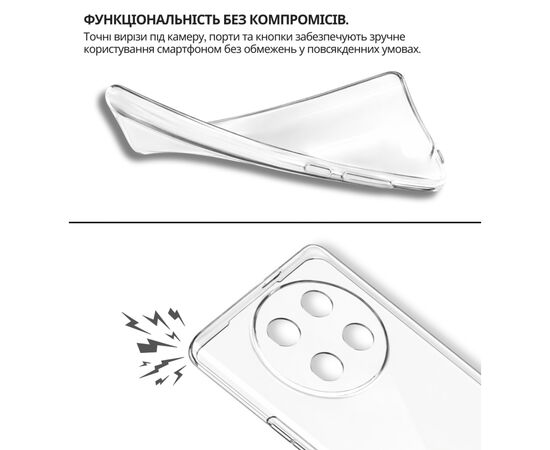 Чохол до мобільного телефона BeCover silicone Honor X9c Transparent (714946), зображення 5