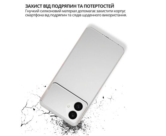 Чохол до мобільного телефона BeCover silicone Samsung Galaxy S26 Edge SM-S947 Transparent (714879), зображення 4