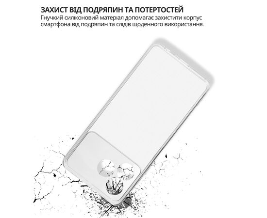 Чохол до мобільного телефона BeCover silicone ZTE Blade A36 / Nubia A36 Transparent (714908), зображення 5