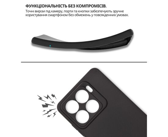 Чохол до мобільного телефона BeCover silicone ZTE Blade A56 Black (714935), зображення 5