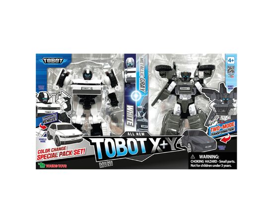 Трансформер Tobot мини S5 ТОБОТ X белый + ТОБОТ Y серый (301166), изображение 8