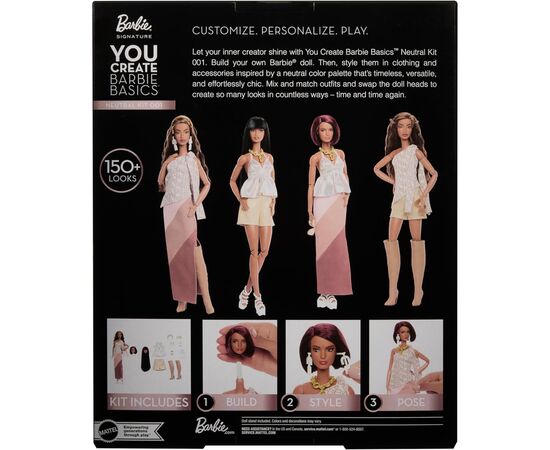 Кукла Barbie Коллекционный набор You Create Barbie Basics Брюнетка (JJX35), изображение 2