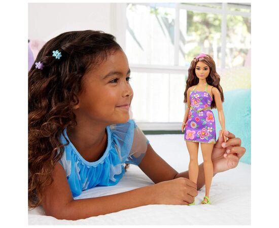 Кукла Barbie Модница – яркие цветы (JJN57), изображение 6