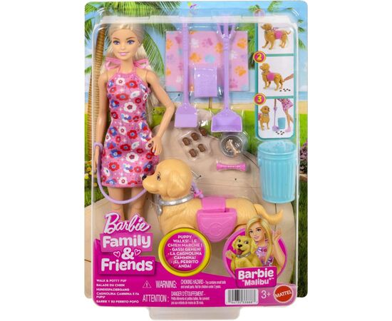 Лялька Barbie Прогулянка з песиком (JJB46), зображення 7