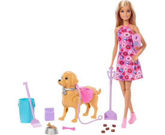 Лялька Barbie Прогулянка з песиком (JJB46)
