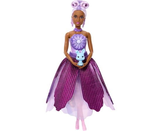 Лялька Barbie Набір-сюрприз з лялькою Barbie Petal Pop Фіолетова маргаритка (JMF58), зображення 2