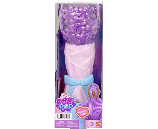 Лялька Barbie Набір-сюрприз з лялькою Barbie Petal Pop Фіолетова маргаритка (JMF58), зображення 6