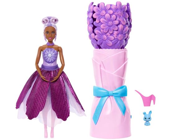 Лялька Barbie Набір-сюрприз з лялькою Barbie Petal Pop Фіолетова маргаритка (JMF58)