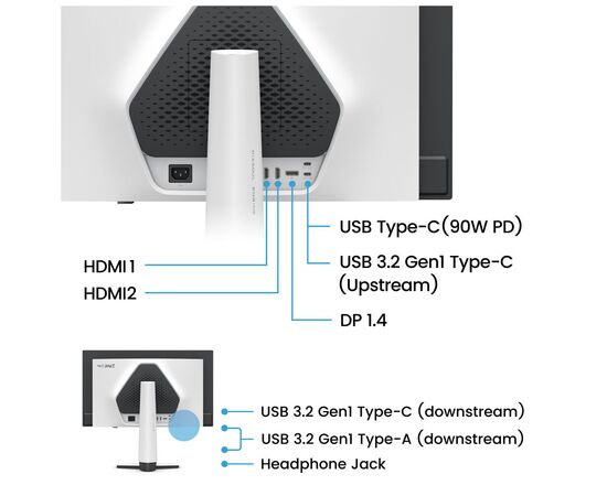 Монитор BenQ EX271UZ White, изображение 10