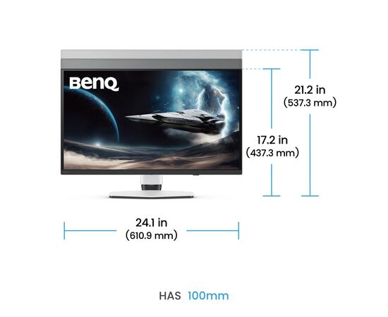 Монитор BenQ EX271UZ White, изображение 12