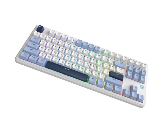 Клавиатура Ajazz AK870 V2 Flying Fish Switch USB UA White/Blue (AK870-V2-FF-BWB), изображение 5