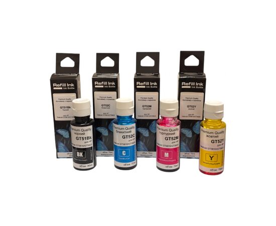 Чернила Premium Quality HP GT51/52 B*90ml C/M/Y*70ml, DeskJet GT5810/GT5820 (70265171)