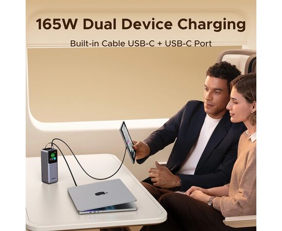 Батарея универсальная Ugreen 20000mAh 165W with Retractable Cable (PB726 55987B), изображение 10