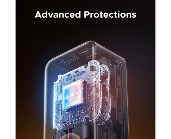 Батарея универсальная Ugreen 20000mAh 165W with Retractable Cable (PB726 55987B), изображение 12