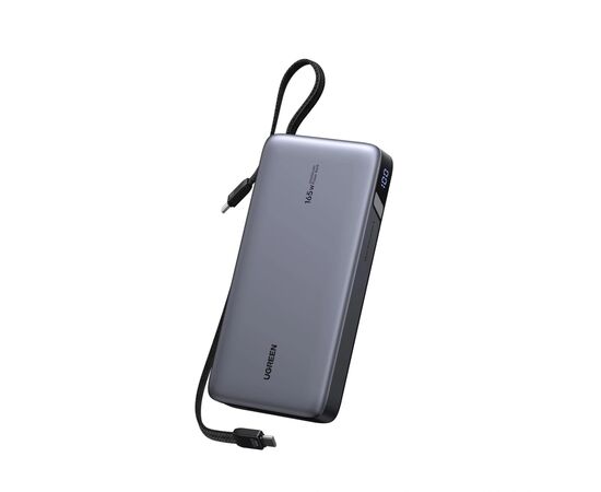 Батарея универсальная Ugreen 25000mAh 165W DualCable (PB552 55995B)