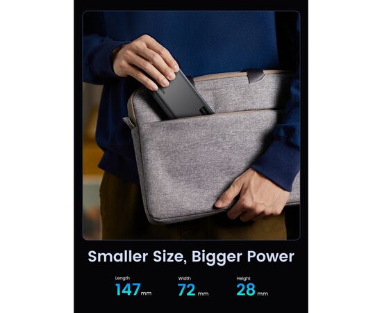 Батарея универсальная Ugreen 20000mAh 20W Two-way Fast Charging (PB312 25683), изображение 7