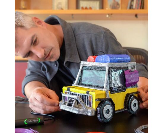 3D - ручка 3Doodler Create Flow для профессионального использования синяя (FLOW-INTL), изображение 3