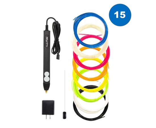 3D - ручка 3Doodler Create Flow для профессионального использования синяя (FLOW-INTL), изображение 4