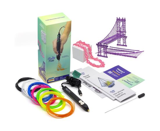 3D - ручка 3Doodler Create Flow для профессионального использования синяя (FLOW-INTL)