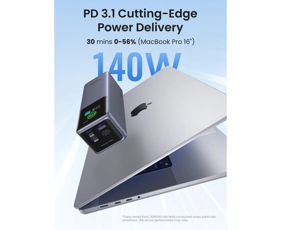 Батарея универсальная Ugreen 25000mAh 200W Nexode Smart Display (PB722 35525B), изображение 9