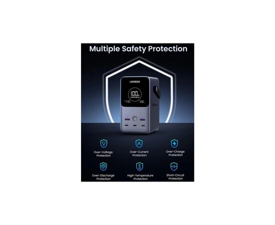 Батарея универсальная Ugreen 48000mAh 300W with Smart Digital Display (PB770 25286), изображение 4