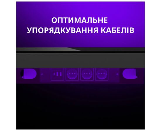 Комп'ютерний стіл Lorgar PRO 80W Wood Black (LRG-DP80W), зображення 11