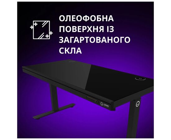 Комп'ютерний стіл Lorgar PRO 80W Wood Black (LRG-DP80W), зображення 6