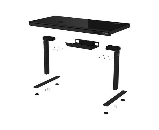 Компьютерный стол Lorgar PRO 80G Glass Black (LRG-DP80G), изображение 4