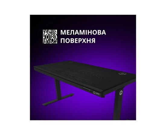 Компьютерный стол Lorgar PRO 80G Glass Black (LRG-DP80G), изображение 6