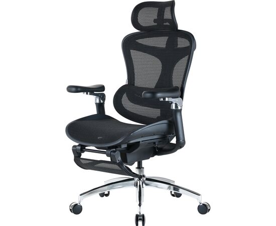 Офисное кресло Sihoo Крісло офісне з підставкою для ніг Sihoo DORO C300 Pro Mesh Black with (DORO-C300-PRO-M101-JT), изображение 4