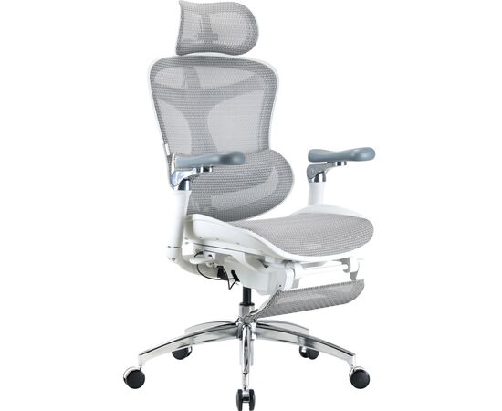 Офисное кресло Sihoo Крісло офісне з підставкою для ніг Sihoo DORO C300 Pro Mesh White with (DORO-C300-PRO-M102-JT), изображение 3