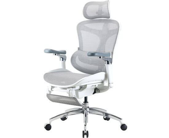 Офисное кресло Sihoo Крісло офісне з підставкою для ніг Sihoo DORO C300 Pro Mesh White with (DORO-C300-PRO-M102-JT), изображение 4
