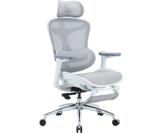 Офисное кресло Sihoo Крісло офісне з підставкою для ніг Sihoo DORO C300L Mesh White with foo (DORO-C300L-A3-102-JT), изображение 3