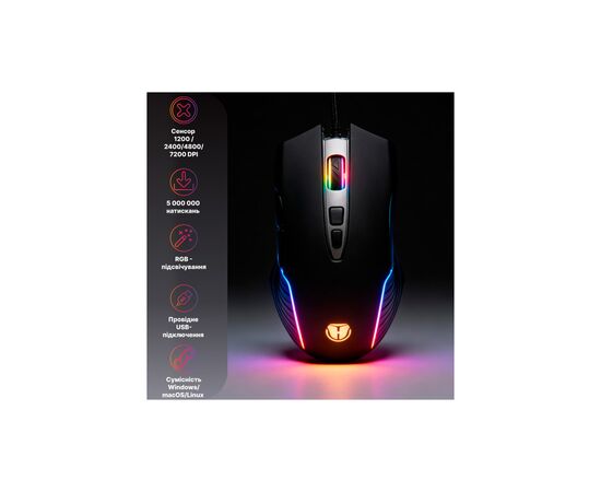 Мышка Hölmer M-03GS USB Black (M-03GS), изображение 12