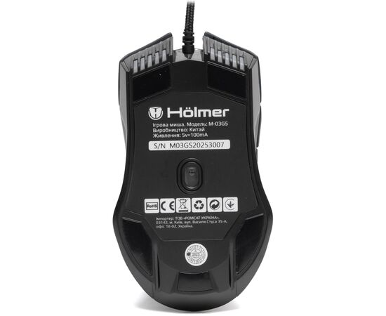 Мышка Hölmer M-03GS USB Black (M-03GS), изображение 9