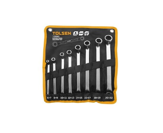 Ключ Tolsen накидной 8 шт 6-22 мм в чехле Профи (15895)