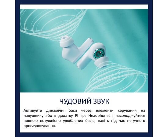 Наушники Philips TAT2000BL/00 Wireless White (TAT2000BL/00), изображение 8
